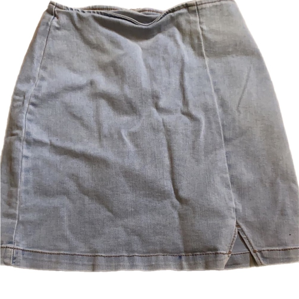 Double 0 tight jean skirt